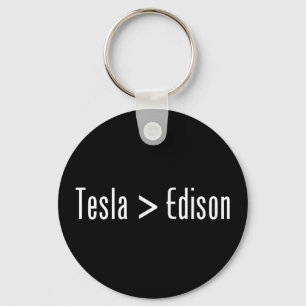 Tesla > Edison Nyckelring