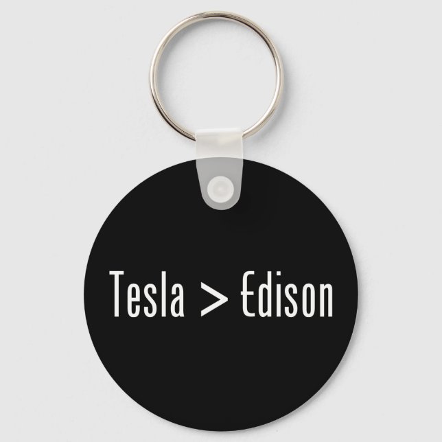 Tesla > Edison Nyckelring (Framsida)