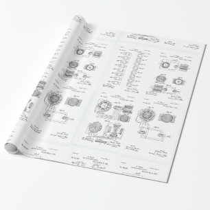 Tesla Elecro-Magnet motoriskt patent US381968 p Presentpapper