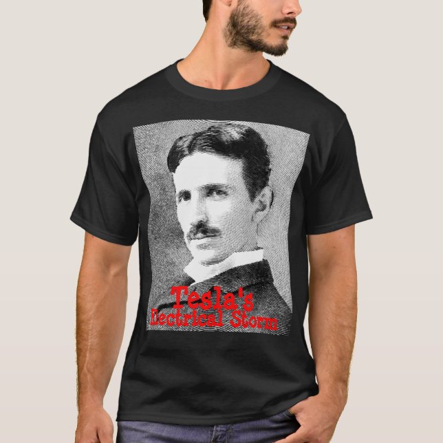 Tesla elektrisk storm tee (Framsida)