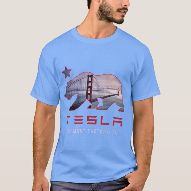 Tesla Fremont-fabriken T Shirt (Framsida)