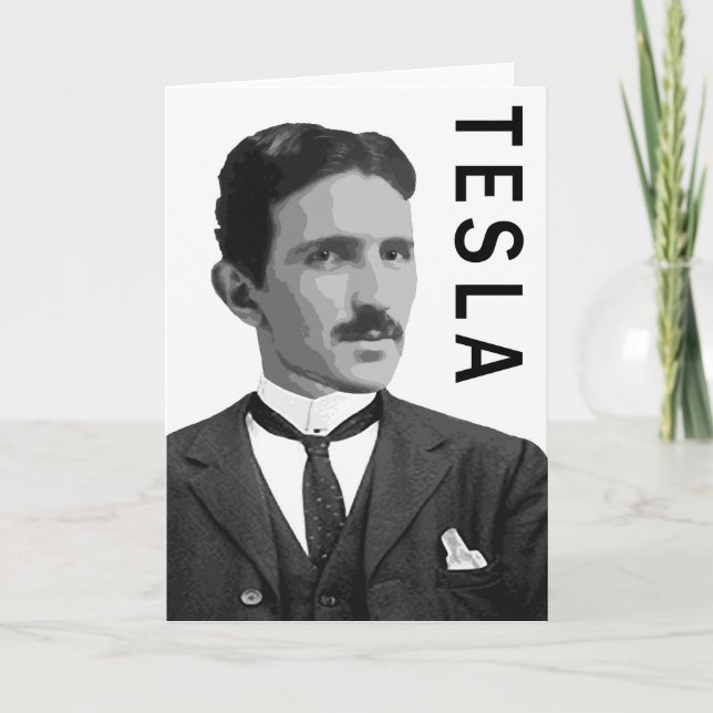TESLA GREETING Card Kort (Framsida)
