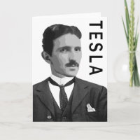 TESLA GREETING Card