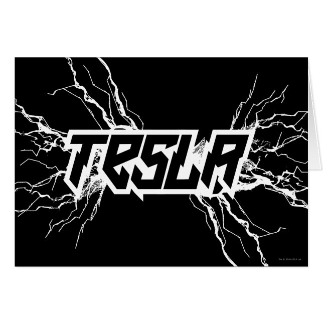 Tesla Hälsningskort (Framsidan Horizontal)