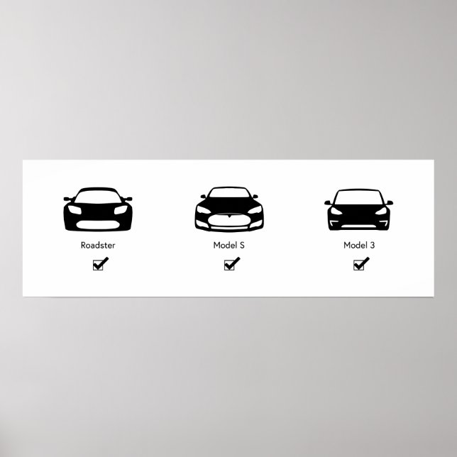 Tesla-huvudplan | Poster projektionsyta (Framsidan)