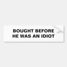 Tesla - köpte innan han var en idiot bildekal