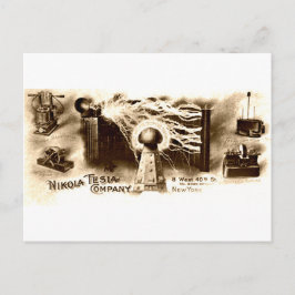 Tesla Letterhead Vykort