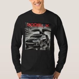 Tesla Model X Elektrisk SUV-design | Futuristisk e T Shirt