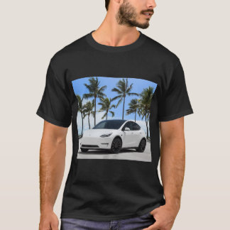 Tesla-modell Y på T Shirt