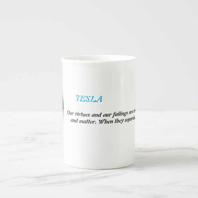 TESLA-MUGG BENPORSLIN MUGG (Framsidan)