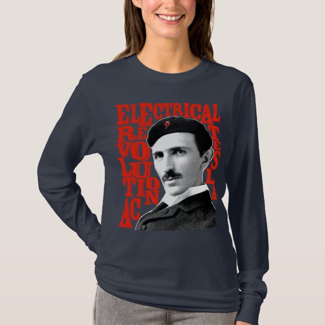 Tesla Nikola Tröja (Framsida)