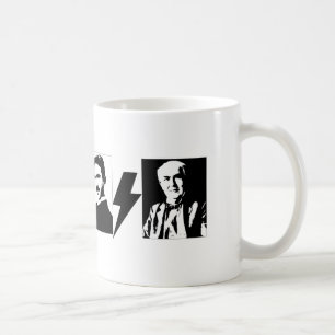 Tesla och Edison - original AC/DC. Kaffemugg