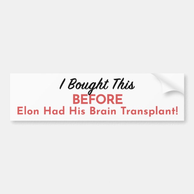 Tesla Owners Lament Bildekal (Framsidan)