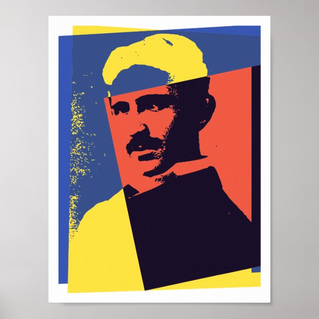 Tesla Pop Art Poster (Framsidan)