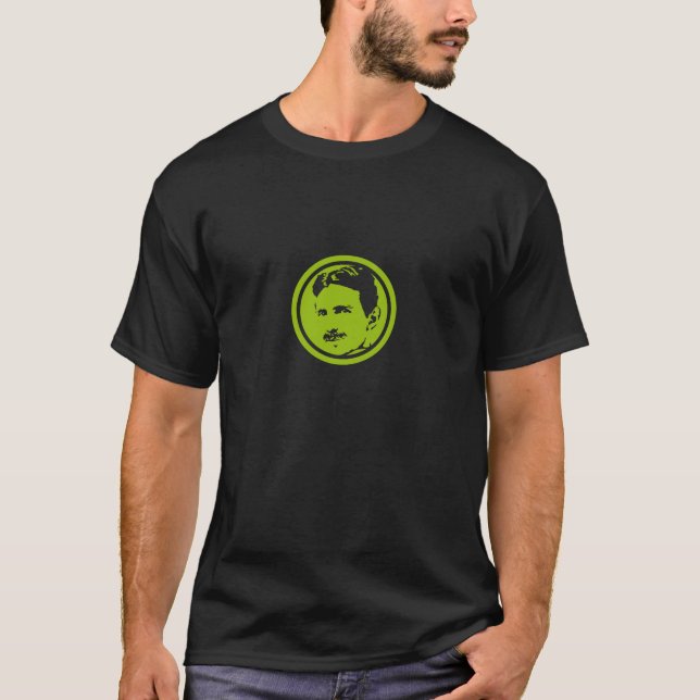 Tesla portrait vert tee shirt (Framsida)