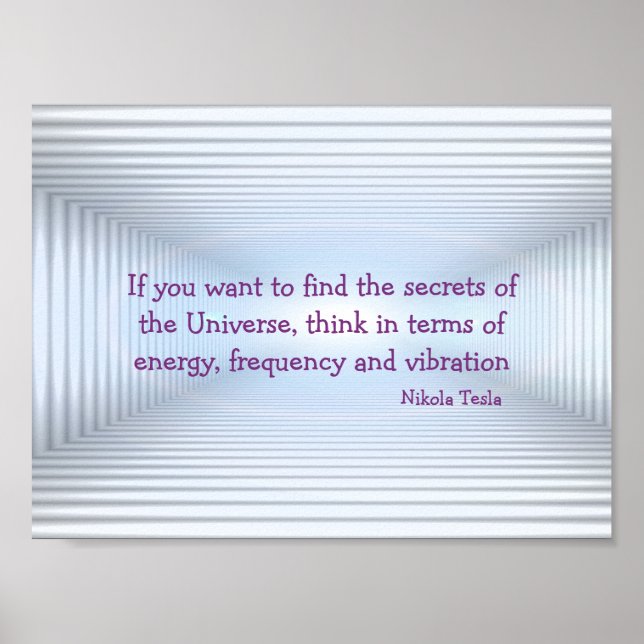 Tesla-Poster av energimetadata Poster (Framsidan)