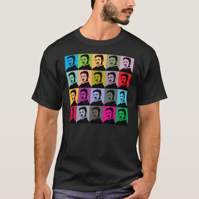 Tesla raster tee shirt (Framsida)