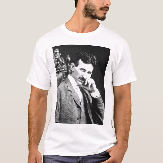Tesla slår Edison Tee (Framsida)