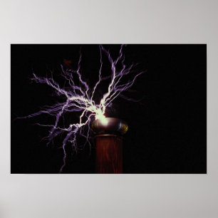 Tesla spoleljusbågsbildning poster