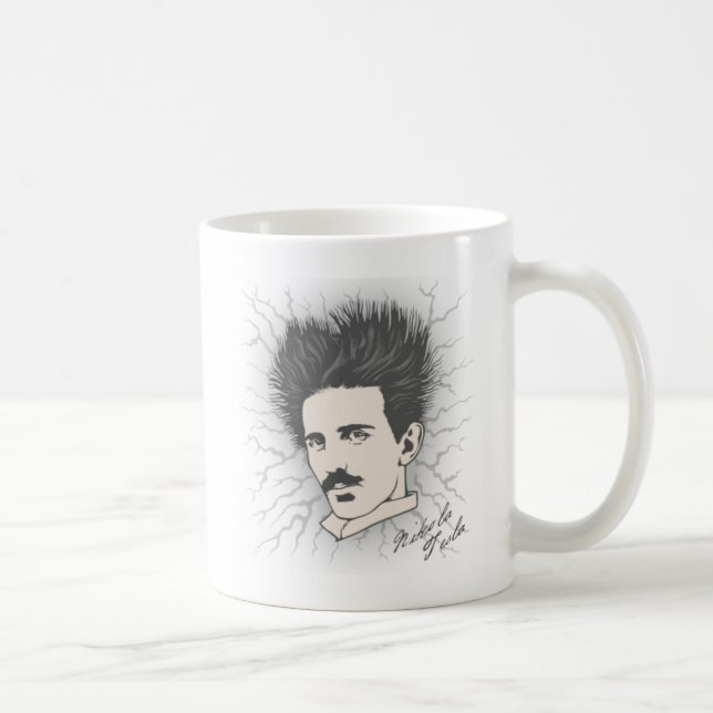 Tesla statisk elektricitet II Kaffemugg (Höger)