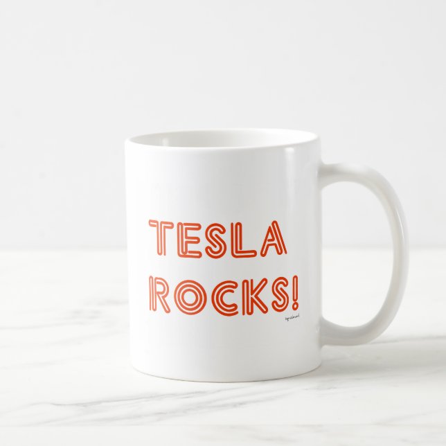 Tesla Sten! Kaffemugg (Höger)