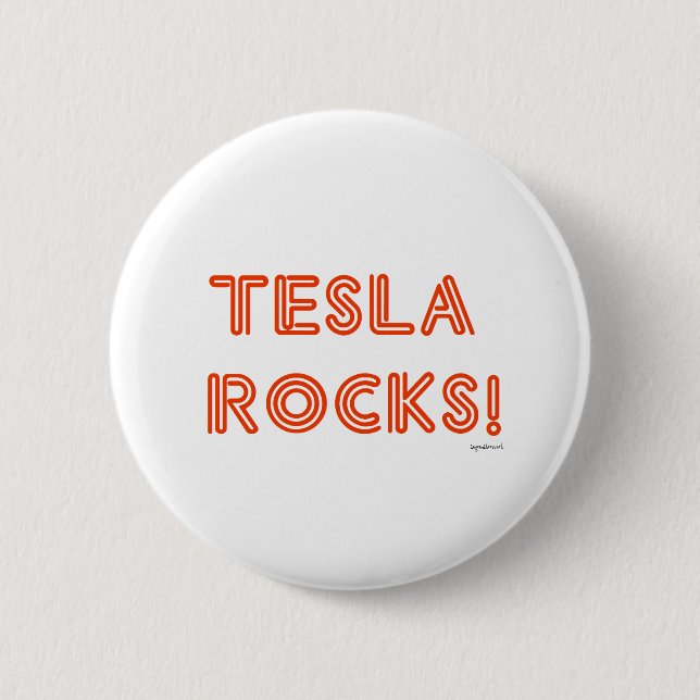 Tesla Sten! Knapp (Framsida)