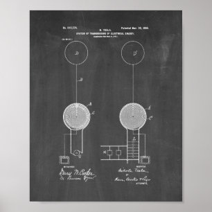 Tesla-systemet för överföring av elektrisk energi poster