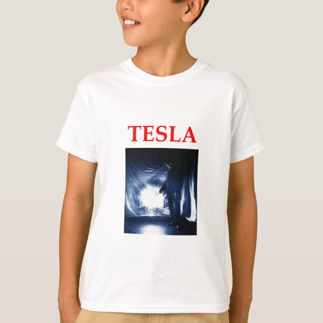 tesla t shirt (Framsida)