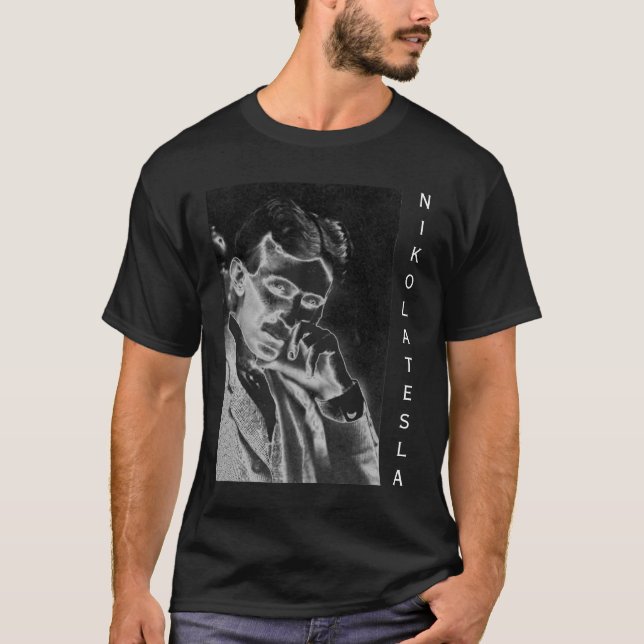 Tesla T-tröja Tee Shirt (Framsida)