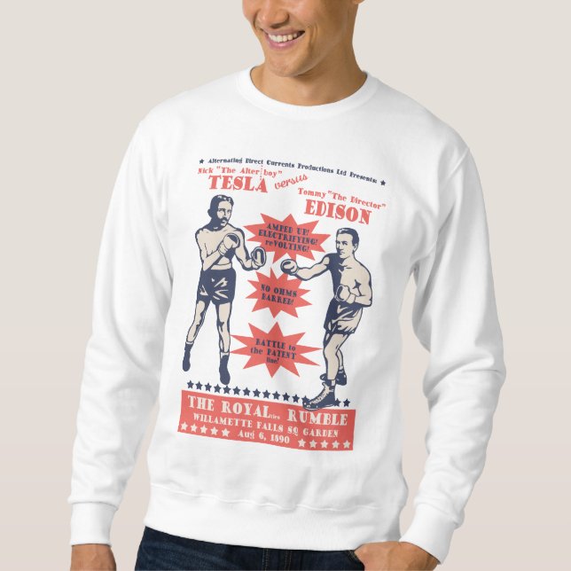 Tesla V. Edison Sweatshirt (Framsida)