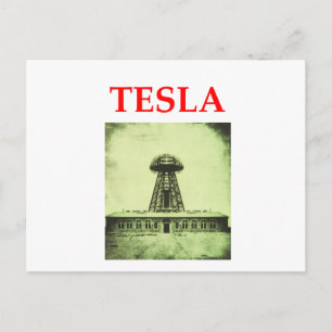 tesla vykort