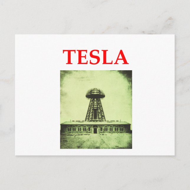 tesla vykort (Framsida)