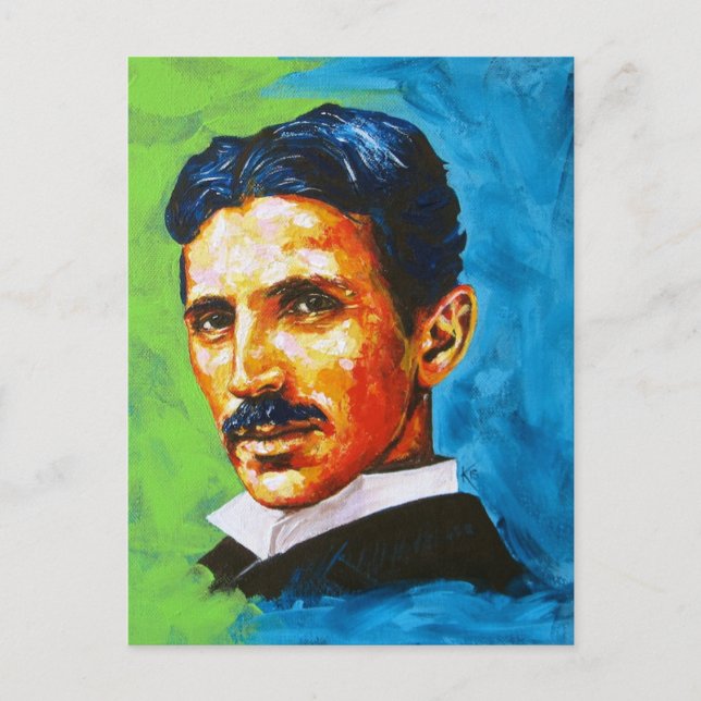 Tesla Vykort (Framsida)