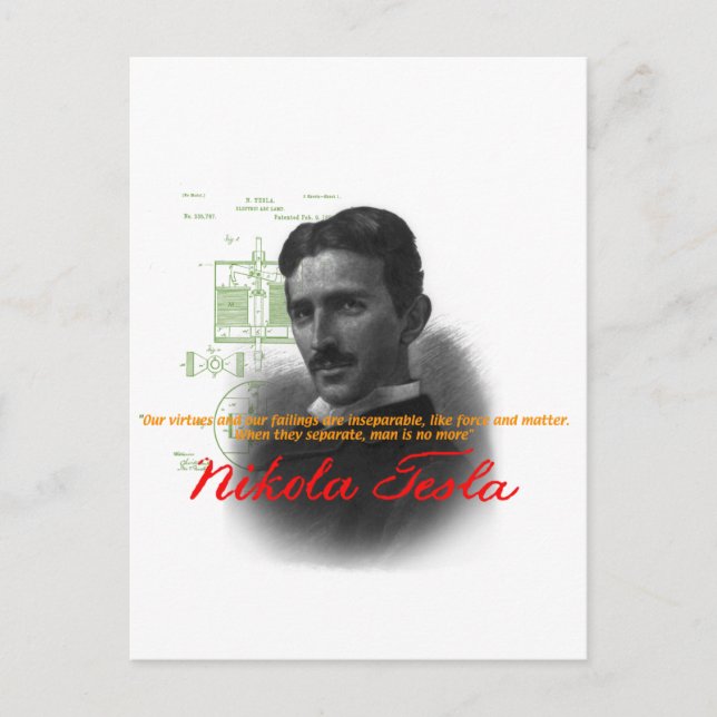 Tesla Vykort (Framsida)