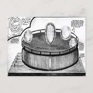 Teslas ägg på Columbia Exposition Postcard Vykort