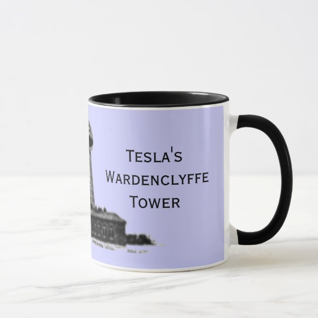 Teslas mugg för Wardenclyffe torn (Höger)