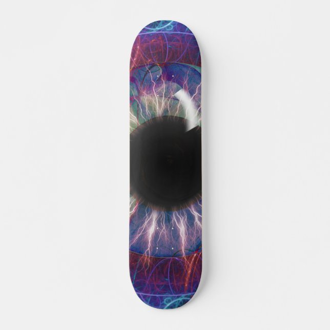 Teslas Öga Skateboard Deck (Framsida)