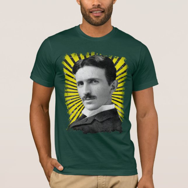 Teslas tänder t shirt (Framsida)