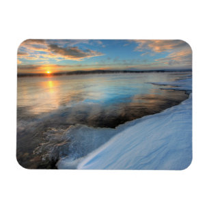 Teslin Lake efter en storm som klarnar, Yukon Magnet