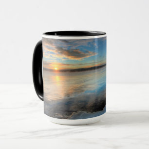 Teslin Lake efter en storm som klarnar, Yukon Mugg