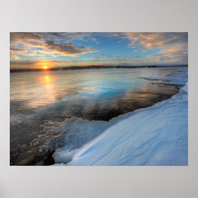 Teslin Lake efter en storm som klarnar, Yukon Poster (Framsidan)