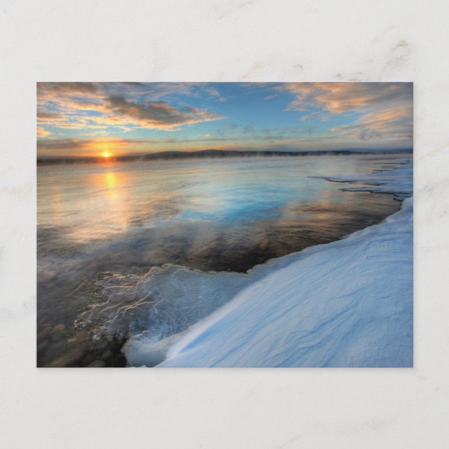 Teslin Lake efter en storm, Yukon Vykort (Framsida)