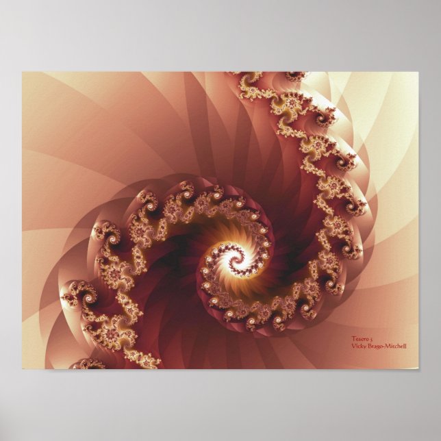 Tesoro 5 Abstrakt Art Poster (Framsidan)