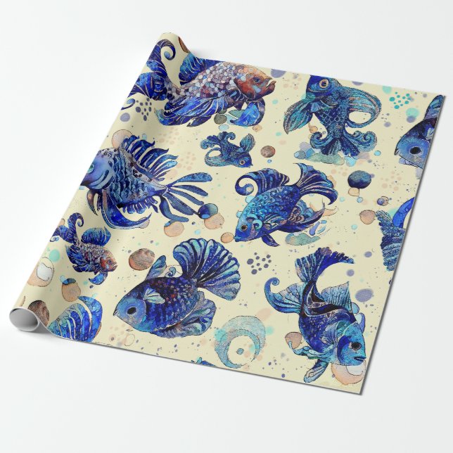 Tesoros del Mar: Peces y Burbujas Presentpapper (Utrullad)