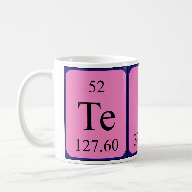 Tess Periodisk bord namn mugg (Vänster)