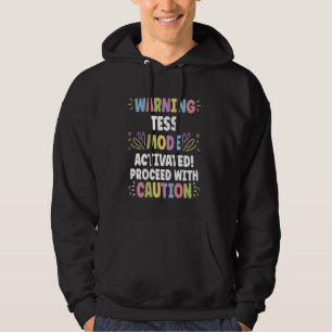 TESS Personlig Namn Funny Cute Anpassningsbar TESS Hoodie