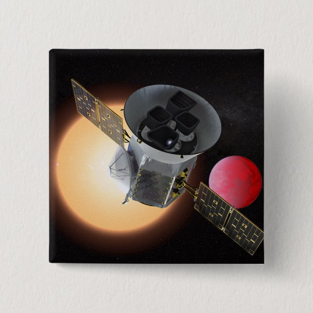 TESS Planet Hunter-rymdfarkoster Knapp (Framsida)