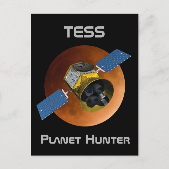 TESS Planet Hunter-rymdfarkoster Vykort (Framsida)