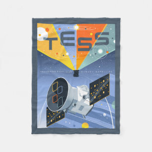 Tess Space Telescope Poster. Fleecefilt