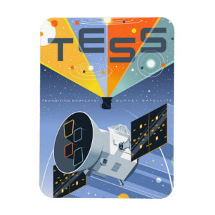 Tess Space Telescope Poster. Magnet